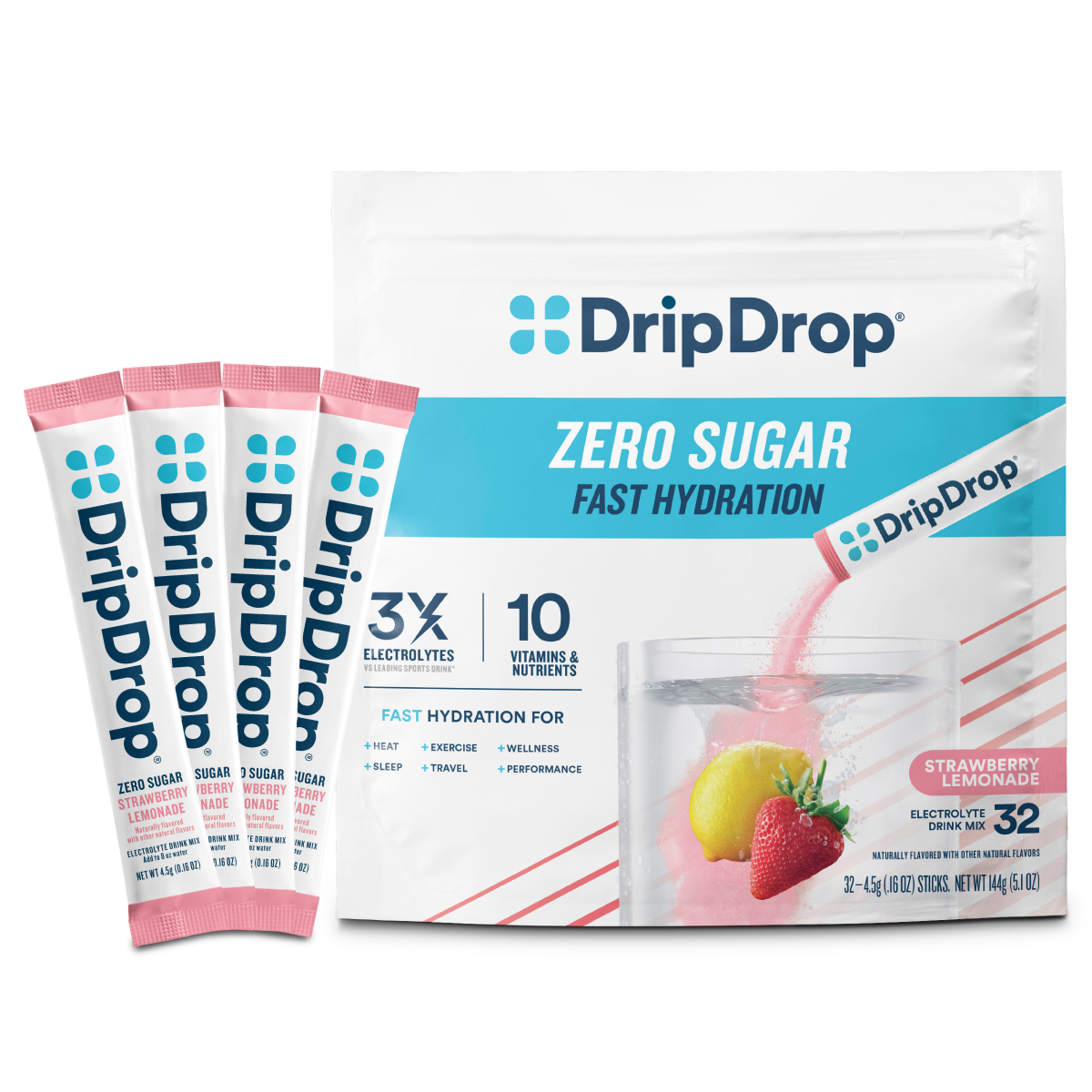 dripdrop-zero-sugar-strawberry-lemonade-electrolyte-powder-8-oz-sticks-32-count-i2 Zero_Strawberry_Lemonade_-_32ct_-_Transparent.png